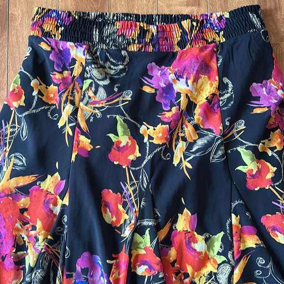 LAPIS💫Women's Black Floral Print Maxi Skirt - Picture 6 of 12